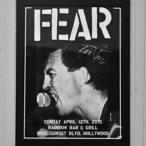 Punk FEAR Lee Ving Autographed Rainbow Poster LA 2015 Guaranteed Authent…